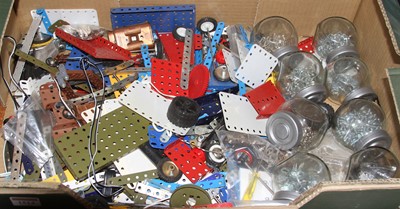Lot 1514 - One box of mainly 1980s vintage Meccano
