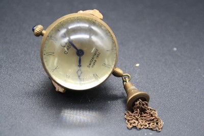 Lot 315 - A reproduction perspex and gilt metal ball watch