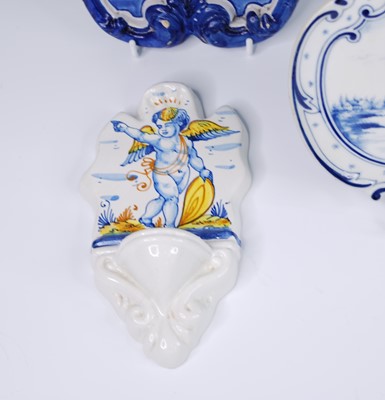 Lot 2052 - A Royal Tichelaar Makkum blue and white wall...