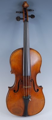 Lot 1107 - A Continental violin, having a two-piece maple...