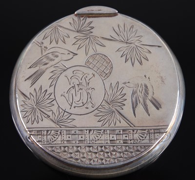 Lot 383 - A Victorian silver pocket snuff box, of...