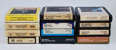 Lot 1075 - A collection of twelve 8-track cassettes, to...
