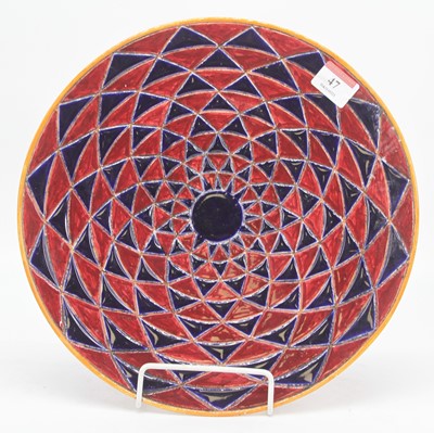 Lot 47 - An Italian faience dish, with radial...