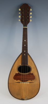 Lot 1115 - A 19th century Italian mandolin, having a bowl...