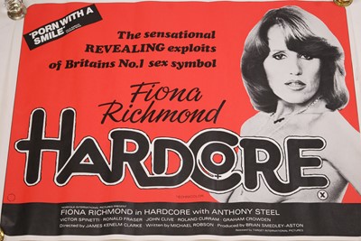 Lot 1240 - Hardcore, 1977 UK quad poster, starring Fiona...