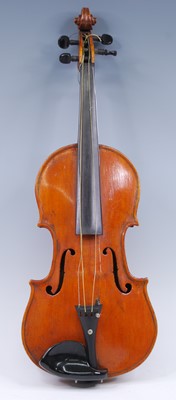 Lot 1109 - A Scottish violin, having a two-piece maple...