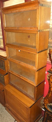 Lot 1203 - A good circa 1930s blond oak metal bound...