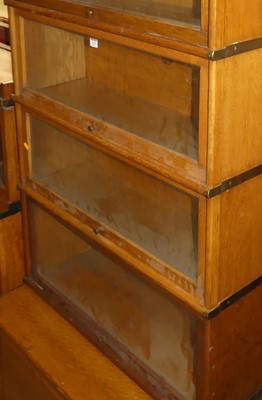 Lot 1203 - A good circa 1930s blond oak metal bound...