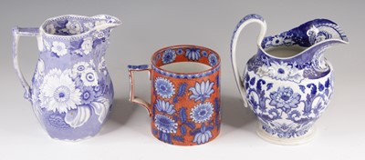 Lot 4041 - A Staffordshire blue and white transfer...