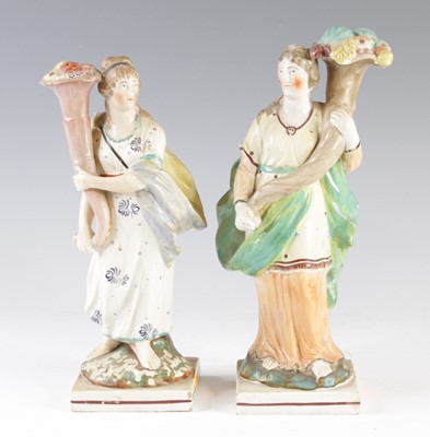 Lot 4064 - A pair of Ralph Wood type Staffordshire...