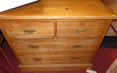 Lot 1495 - An Edwardian satin walnut squarefront chest of...
