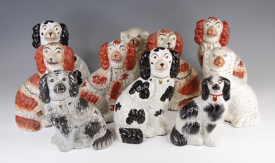 Lot 4059 - A collection of ten Victorian Staffordshire...