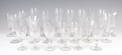 Lot 4097 - A collection of mixed drinking glasses, 19th...