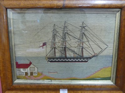 Lot 4294 - A pair of Victorian sailor's woolworks...