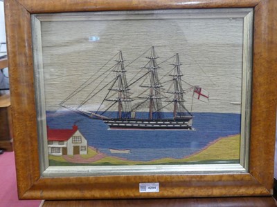 Lot 4294 - A pair of Victorian sailor's woolworks...