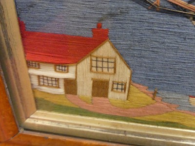Lot 4294 - A pair of Victorian sailor's woolworks...
