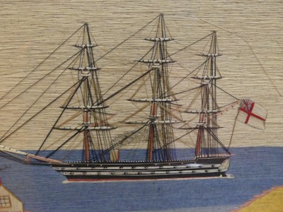 Lot 4294 - A pair of Victorian sailor's woolworks...