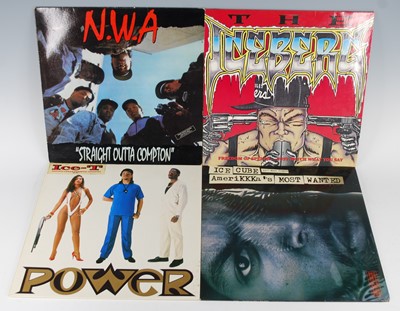 Lot 1021 - A small collection of LP's and 12" vinyl, to...