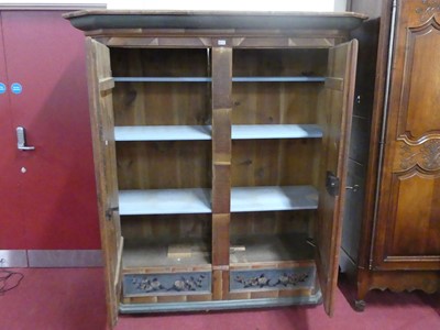 Lot 4450 - A 19th century Scandinavian stained and floral...