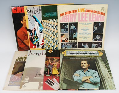 Lot 1065 - Jerry Lee Lewis, a collection of eleven LP's...