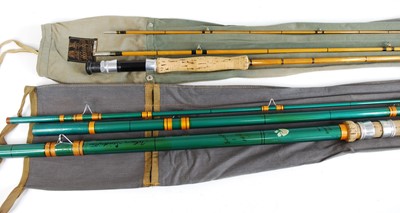 Lot 836 - A Hardy Neo Cane 8' 6" split cane three piece...