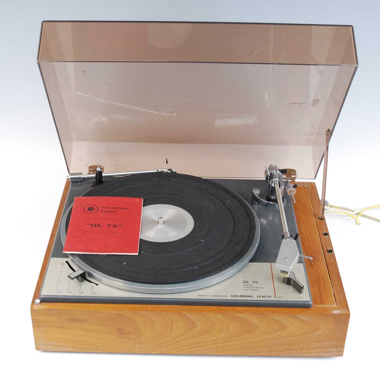 Lot 1093 - A Goldring Lenco GL 75 Stereo Transcription...