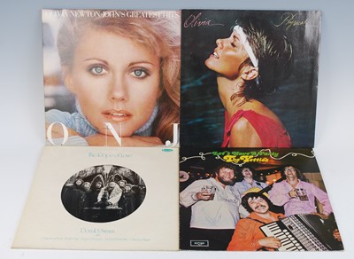 Lot 1070 - A collection of signed LP's to include Olivia...