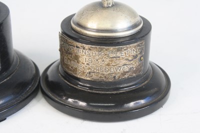 Lot 1257 - A collection of three 1930's pewter trophies,...