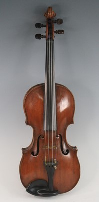 Lot 1106 - An early 20th century violin, having a one...