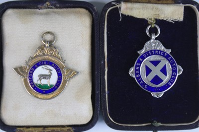 Lot 1260 - A collection of George V silver and enamelled...