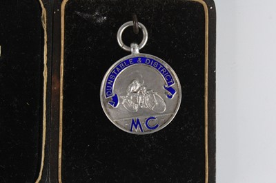 Lot 1260 - A collection of George V silver and enamelled...