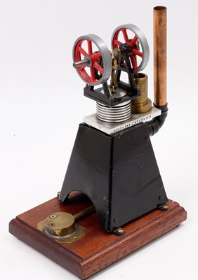 Lot 18 - Scratchbuilt vertical hot air engine, in the...