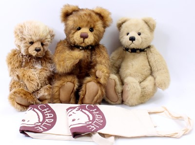 Lot 1942 - Charlie Bears Teddy Bears group of 3...