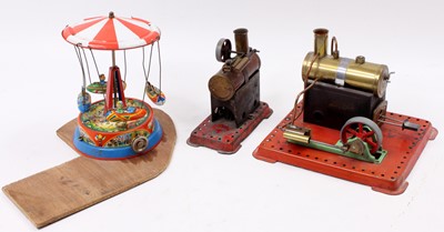 Lot 42 - A pair of Mamod stationary steam plants, the...