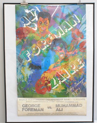 Lot 1265 - An advertising poster for the "Rumble in the...