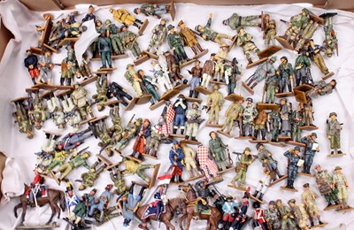Lot 1763 - 70+ various Del Prado white metal and hand...