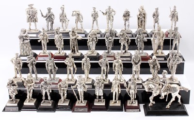 Lot 1783 - 35+ various white metal and pewter Royal...