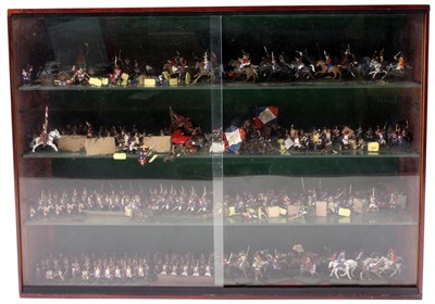 Lot 1739 - Display cabinet containing a collection of...