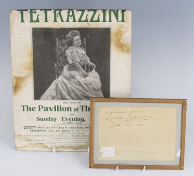 Lot 1173 - Opera, Luisa Tetrazzini, Italian soprano, The...