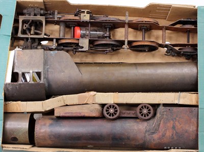 Lot 45 - 4 trays of mixed steam spares, part built...