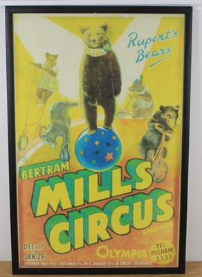 Lot 1188 - A Bertram Mills Circus and Funfair advertising...