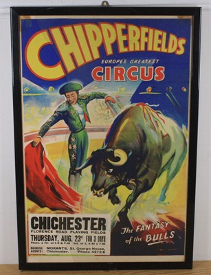 Lot 1188 - A Bertram Mills Circus and Funfair advertising...