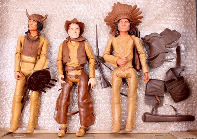 Lot 1812 - Marx Toys action figure group of 3 comprising...