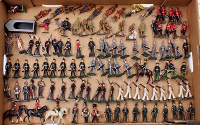 Lot 1744 - Tray containing a collection of mixed Britains,...