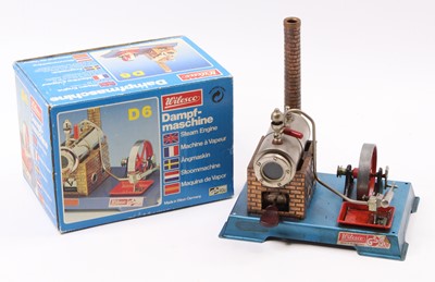 Lot 74 - Wilesco D6 Stationary Steam Engine, of usual...