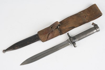 Lot 558 - A Swedish M1896 Mauser bayonet, having a 21cm...