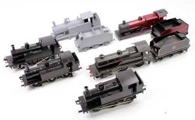 Lot 219 - Six 0 Gauge locos bodies for restoration,...