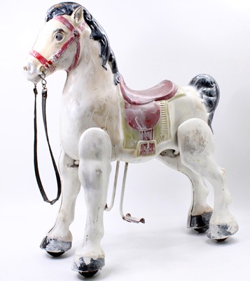 Lot 1904 - A child's tin plate 1950s Moko pedal horse...