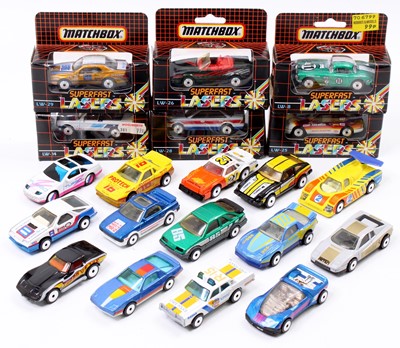 Lot 1377 - A collection of Matchbox Superfast Laser...
