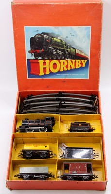 Lot 268 - A Hornby 0 gauge No. 55 clockwork goods train...